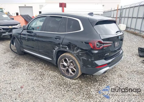 2022 BMW X3 Sdrive30I z USA, uszkodzony, nr VIN WBX47DP08NN173563